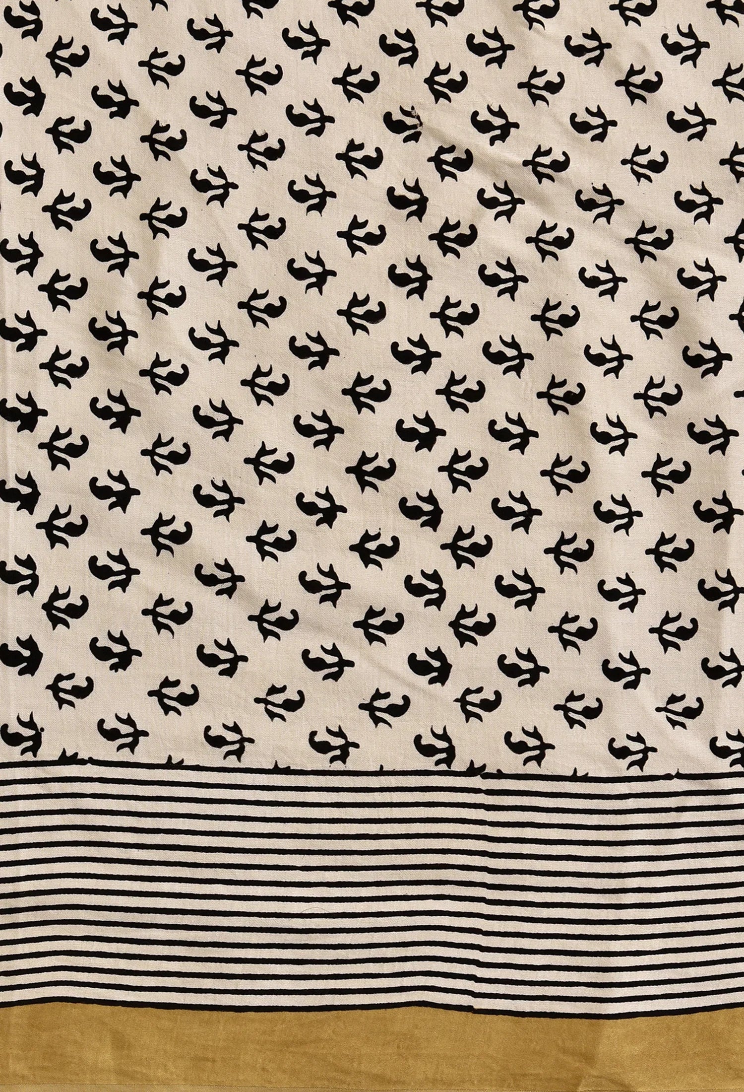 Ajrakh Modal Silk Saree