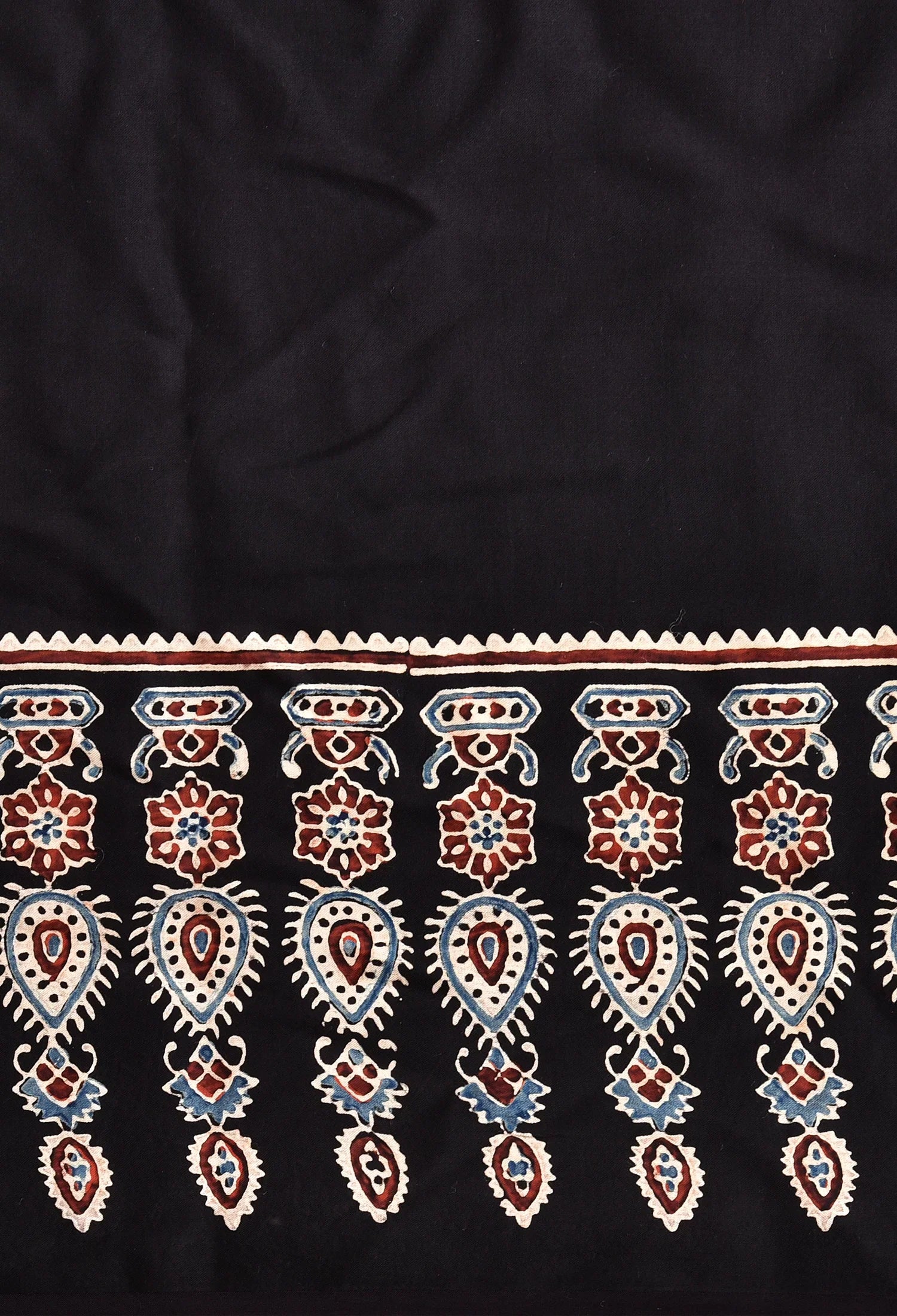 Ajrakh Premium Semi Gaji Silk Saree